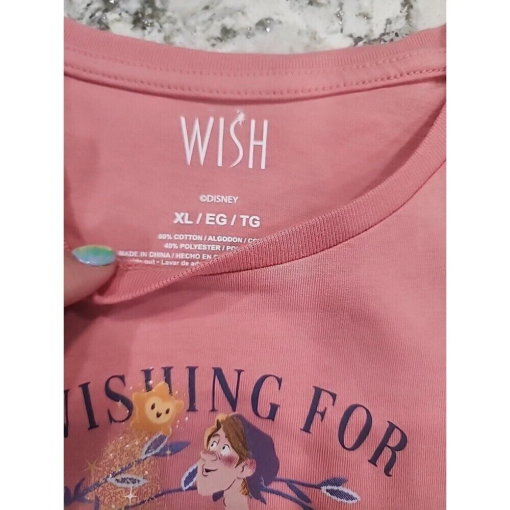 Disney Wish Bunch Girls Short Sleeve Tee Shirt XL